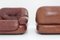 Italian Armchairs in Leather by Sapporo for Mobil Girgi, 1970s, Set of 2, Image 8