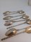 Cucchiai da caviale in argento, inizio XX secolo, set di 8, Immagine 7