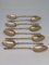 Caviar Silver Caviar Spoons, 1900s, Set of 8 2