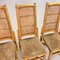 Vintage Rattan & Cane Dining Chairs, 1970s, Set of 4, Image 8
