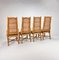 Vintage Rattan & Cane Dining Chairs, 1970s, Set of 4 11