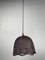 Rattan & Wicker Webbing Beehive Hanging Lamp, 1930s 10