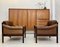 Mid-Century Scandinavian Safari Leather Lounge Chairs by Torbjorn Afdal for Bruksbo, Norway, 1960s, Set of 2, Image 8