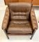 Set of Mid-Century Scandinavian Safari Leather Lounge Chairs by Torbjorn Afdal for Bruksbo, Norway, 1960s, Image 6