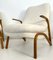 Mid-Century Konkav Lounge Chairs by Paul Bode for Deutsche Federholzgesellschaft, 1950s, Set of 2 3