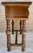 Early 20th Century Spanish Console Table with Two Carved Drawers and Turned Legs, 1930s, Image 6