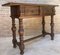Early 20th Century Spanish Console Table with Two Carved Drawers and Turned Legs, 1930s 2