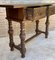 Early 20th Century Spanish Console Table with Two Carved Drawers and Turned Legs, 1930s 10