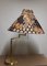 Lampe de Bureau Ajustable Vintage en Laiton et Tissu, 1980s 4