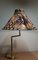 Vintage Adjustable Table Lamp in Brass & Fabric, 1980s 1