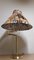 Lampada da tavolo vintage regolabile in ottone e tessuto, anni '80, Immagine 3