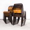 Dark Chocolate Tubular Metal Dining Chairs from Pel, 1940s, Set of 11 3