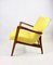 Vintage Polish Easy Chair in Yellow, 1970s 10