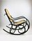 Vintage Black Rocking Chair attributed to Michael Thonet, Image 4