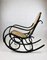 Vintage Black Rocking Chair attributed to Michael Thonet 7