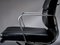 Chaise de Bureau Ajustable Ea217 Vintage en Cuir Noir par Charles & Ray Eames pour Vitra, 1990s 2