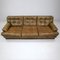 Mexico 3-Seater Sofa in Brown Green Leather by Arne Norell for Arne Norell Ab, Denmark, 1960s 5
