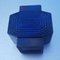 Vaso geometrico blu in ceramica di Hans Welling per Ceramano, Immagine 1