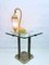 Lámpara de mesa de cuero en forma de cisne atribuida a Aldo Tura, años 60, Imagen 8