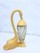 Lámpara de mesa de cuero en forma de cisne atribuida a Aldo Tura, años 60, Imagen 1