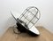 Industrial Grey Enamel Factory Cage Hanging Lamp, 1960s, Image 8