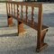 Wooden Bench with Stylized Column Decorations, Early 1900s, Image 5