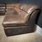 Vintage Brown Leather Modular Corner Sofa, 1970s, Image 18