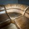 Vintage Brown Leather Modular Corner Sofa, 1970s, Image 9