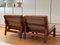 Danish Teak Lounge Chairs by Grete Jalk, 1960s, Set of 2 6