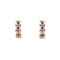 Gold Earrings with Diamonds, 2000s, Set of 2, Image 2