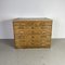 Mid-Century Plan Chest with Wooden Handles and Brass Inserts, Image 1