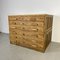 Mid-Century Plan Chest with Wooden Handles and Brass Inserts 4