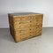 Mid-Century Plan Chest with Wooden Handles and Brass Inserts 2