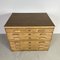 Mid-Century Plan Chest with Wooden Handles and Brass Inserts 3