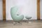 Chaise Egg avec Ottomane Early Edition par Arne Jacobsen pour Fritz Hansen, 1960s 7