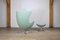 Sedia Egg in prima edizione con poggiapiedi di Arne Jacobsen per Fritz Hansen, anni '60, Immagine 6