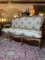 Vintage French Sofa with Gilt Wood Frames 1