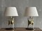 Lampes Sculpturales en Laiton, 1960s, Set de 2 1