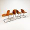 Cognac Pascale Chairs attributed to Gastone Rinaldi for Thema, 1970s, Set of 4 9