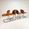 Cognac Pascale Chairs attributed to Gastone Rinaldi for Thema, 1970s, Set of 4 5