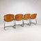 Cognac Pascale Chairs attributed to Gastone Rinaldi for Thema, 1970s, Set of 4 14