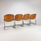 Cognac Pascale Chairs attributed to Gastone Rinaldi for Thema, 1970s, Set of 4 10