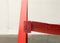 Silla plegable Trieste Mid-Century de madera en rojo de Aldo Jacober, años 60, Imagen 18
