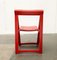 Mid-Century Wooden Red Trieste Folding Chair by Aldo Jacober, 1960s 11