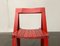 Mid-Century Wooden Red Trieste Folding Chair by Aldo Jacober, 1960s 12