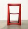 Mid-Century Wooden Red Trieste Folding Chair by Aldo Jacober, 1960s 19