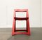 Mid-Century Wooden Red Trieste Folding Chair by Aldo Jacober, 1960s, Image 17