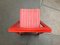 Mid-Century Wooden Red Trieste Folding Chair by Aldo Jacober, 1960s 4