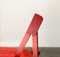 Mid-Century Wooden Red Trieste Folding Chair by Aldo Jacober, 1960s 13