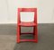 Mid-Century Wooden Red Trieste Folding Chair by Aldo Jacober, 1960s 16